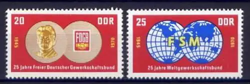 DDR Nr.1577/8        ** mint       (3275) ( Jahr: 1970 )