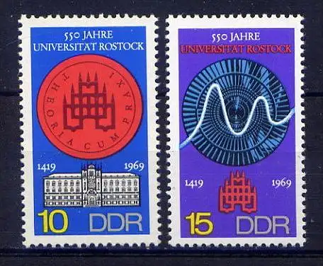 DDR Nr.1519/20        ** mint       (2871) ( Jahr: 1969 )