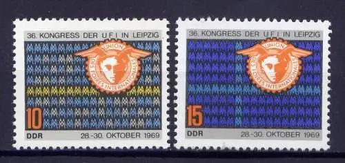 DDR Nr.1515/6        ** mint       (0476) ( Jahr: 1969 )
