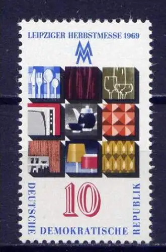 DDR Nr.1494        ** mint       (7348) ( Jahr: 1969 )