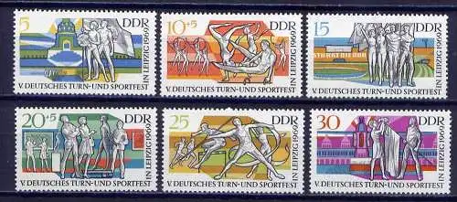 DDR Nr.1483/8        ** mint       (7344) ( Jahr: 1969 )
