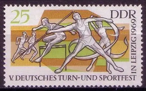 DDR Nr.1487        ** mint       (12179) ( Jahr: 1969 )