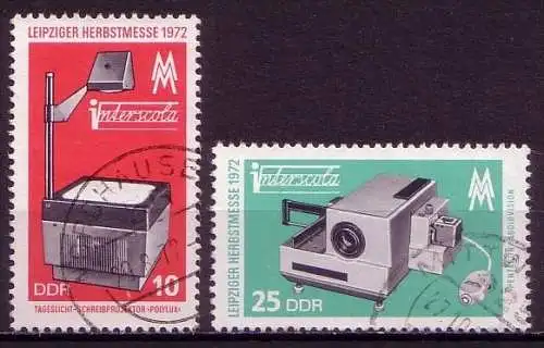 DDR Nr.1782/3        O  used       (11673) ( Jahr: 1972 )