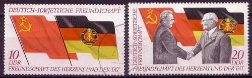 DDR Nr.1759/60        O  used       (11661) ( Jahr: 1972 )
