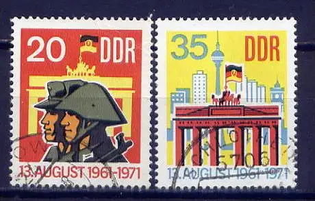 DDR Nr.1691/2        O  used       (7784) ( Jahr: 1971 )