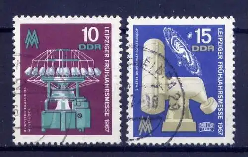 DDR Nr.1254/5        O  used       (0100) ( Jahr: 1967 )