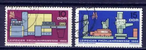 DDR Nr.1159/60    O used   (6748)  (Jahr:1966)