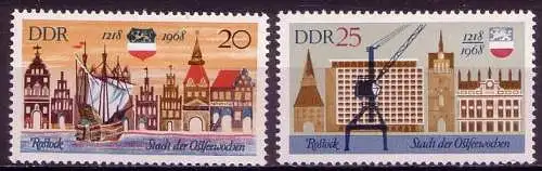 DDR Nr.1384/5     ** mint   (12152)  (Jahr:1968)