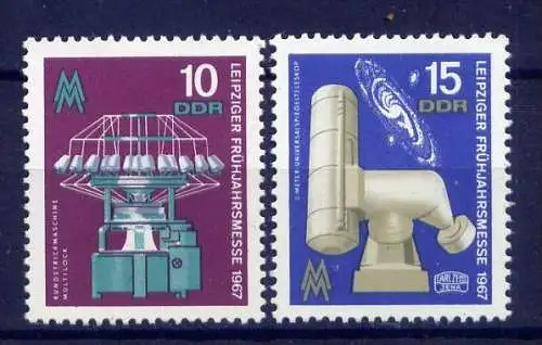 DDR Nr.1254/5     ** mint   (0411)  (Jahr:1967)