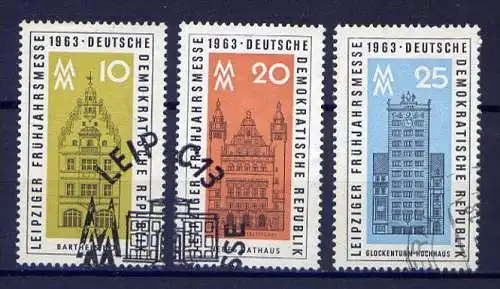 DDR Nr.947/9     O used   (0088)  (Jahr:1963)