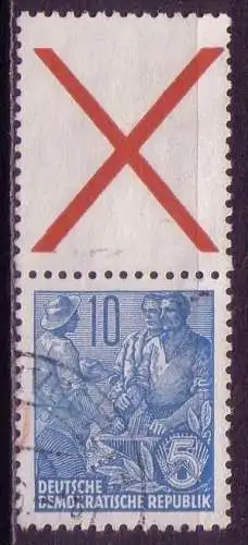 DDR Nr.453 XI Zf       O  used       (12347)  ( Jahr: 1955 )