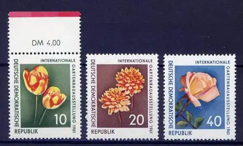 DDR Nr.854/6         **  mint       (0351) ( Jahr: 1961 )