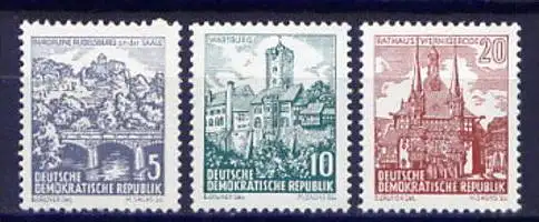 DDR Nr.835/7         **  mint       (3130) ( Jahr: 1961 )