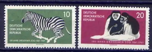 DDR Nr.825/6         **  mint       (3089) ( Jahr: 1961 )