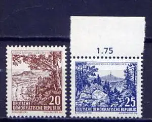 DDR Nr.815/6         **  mint       (3040) ( Jahr: 1961 )