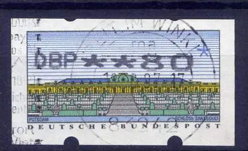 (4329) BRD ATM Nr.2 / 80 Pf        O  gestempelt