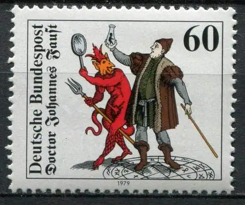 BRD Nr.1030           ** mint         (0381) (Jahr:1979)