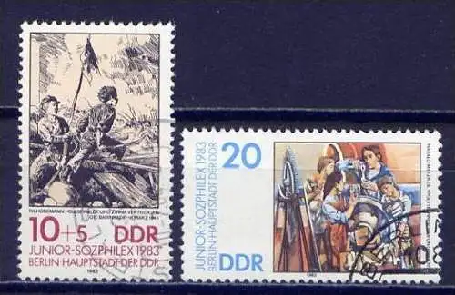 DDR Nr.2812/3             O   used      (9348) ( Jahr: 1983 )