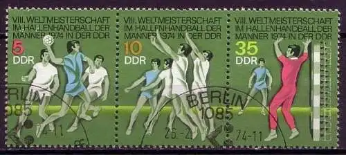DDR Nr.1928/30 Streifen          O  used       (11734) ( Jahr: 1974 )