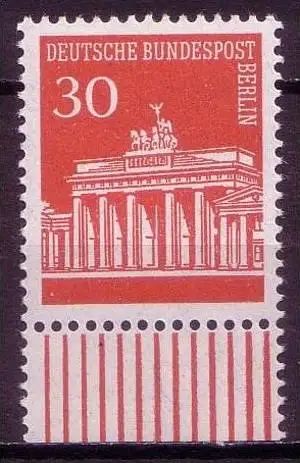 Berlin West Nr.288 Unterrand        **  mint        (120)