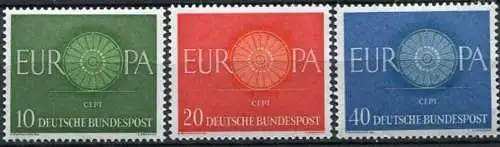 BRD Nr.337/9         **  mint        (0016) (Jahr:1960)