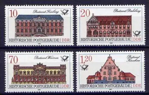 DDR Nr.3067/70        **  mint      (2020) ( Jahr: 1987 )