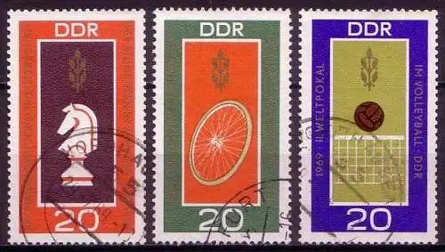 DDR Nr.1491/3            O  used       (11640)  ( Jahr: 1969 )