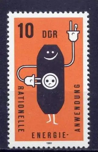 DDR Nr.2601          **  mint       (1599) ( Jahr: 1981 )