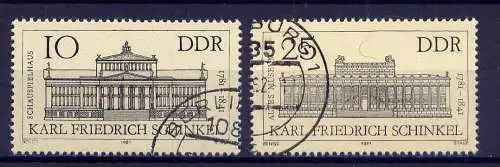 DDR Nr.2619/20              O  used       (11342)   ( Jahr: 1981 )