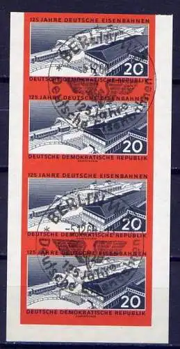 (11114) DDR Nr.805 B          O  gestempelt  Viererstreifen