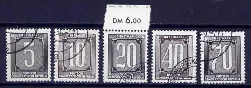 DDR Dienst B  Nr.1 - 5           O       (11036)
