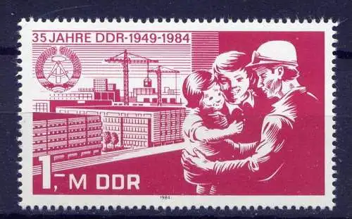 DDR Nr.2896          **  mint      (2007) ( Jahr: 1984 )
