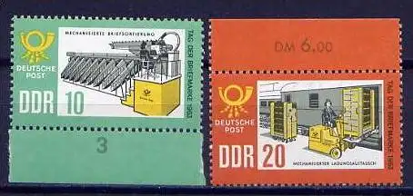 DDR Nr.998/9   Rand          **  mint       (3488) ( Jahr: 1963 )