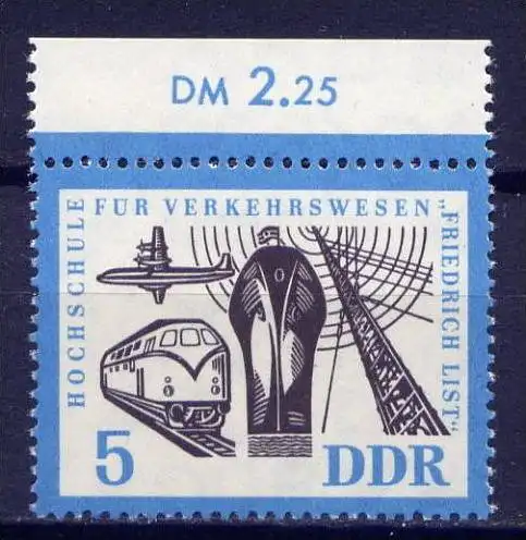 DDR Nr.916 Oberrand               **  mint       (3389) ( Jahr: 1962 )