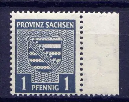 (214) SBZ Nr.73 Yy   **  postfrisch  Seitenrand   