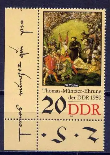 DDR Nr.3271 aus KB       **  mint       (10524) ( Jahr: 1989 )