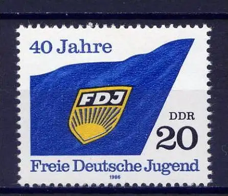 DDR Nr.3002          **  mint       (9496) ( Jahr: 1986 )
