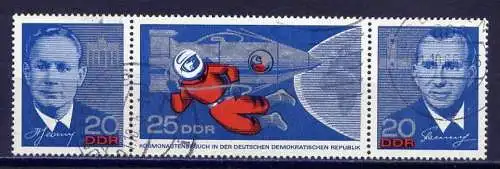 DDR Nr.1138/9 Streifen         O  used       (6727)  ( Jahr: 1965 )
