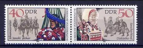 (8913) DDR W Zd 539  2720 + 2721       **  postfrisch