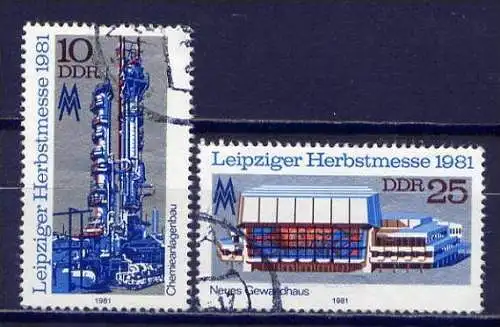 DDR Nr.2634/5              O   used      (9254) ( Jahr: 1981 )