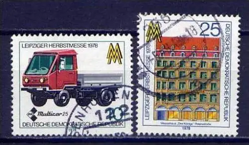 DDR Nr.2353/4             O  used       (8217)  ( Jahr: 1978 )