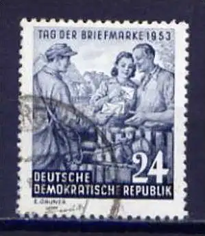 DDR Nr.396 YII          O  used       (5190)  ( Jahr: 1953 )