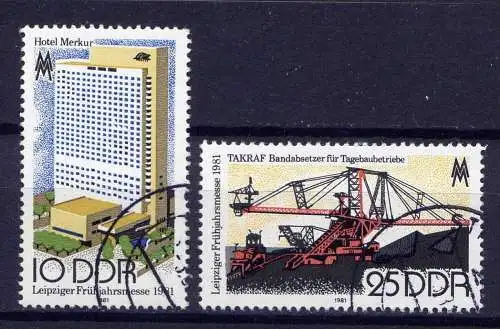 DDR Nr.2593/4             O   used      (2683) ( Jahr: 1981 )