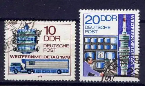 DDR Nr.2316/7          O   used      (2621) ( Jahr: 1978 )