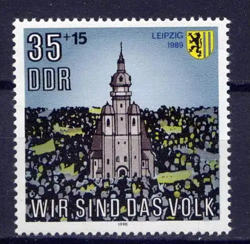 DDR Nr.3315     **  mint      (2220) ( Jahr: 1990 )