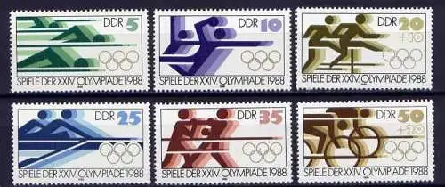 DDR Nr.3183/8     **  mint      (2112B) ( Jahr: 1988 )