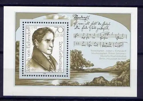 (2094) DDR Nr.3155 Block 92     **  postfrisch