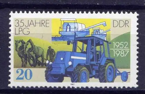 DDR Nr.3090       **  mint      (2049) ( Jahr: 1987 )