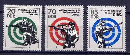 DDR Nr.3045/7        **  mint      (1958) ( Jahr: 1986 )