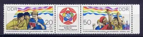 DDR Nr.2959/60 Streifen          **  mint      (1861) ( Jahr: 1985 )